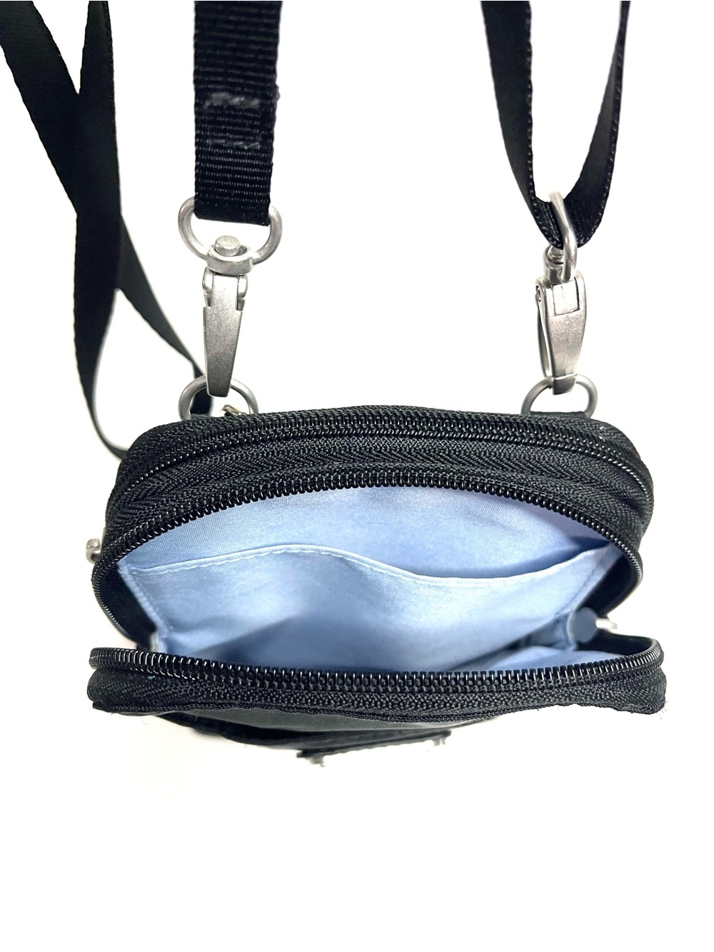 Baggallini Take Two RFID Crossbody, Wristlet in Black - Picture 3 of 8